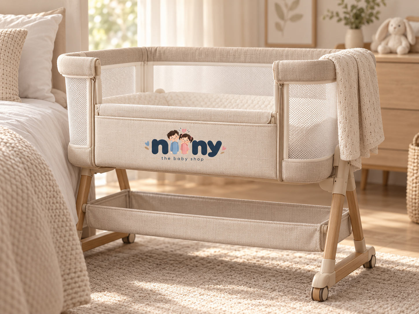 NIINY CloudNest Bedside Bassinet