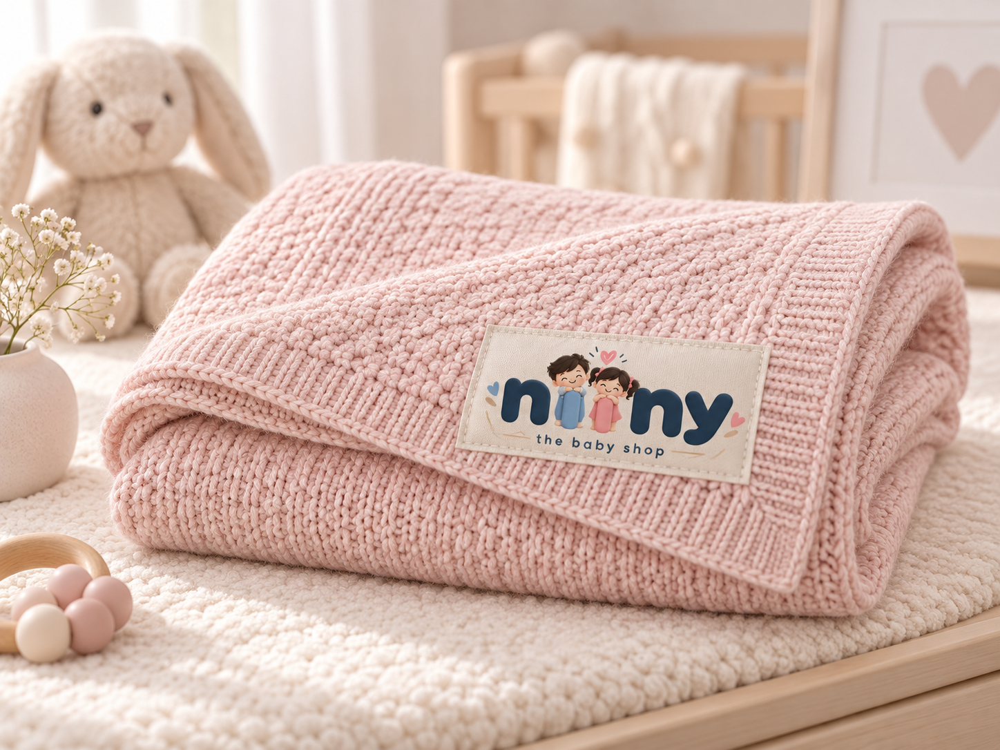 NIINY Snuggle Knit Baby Blanket