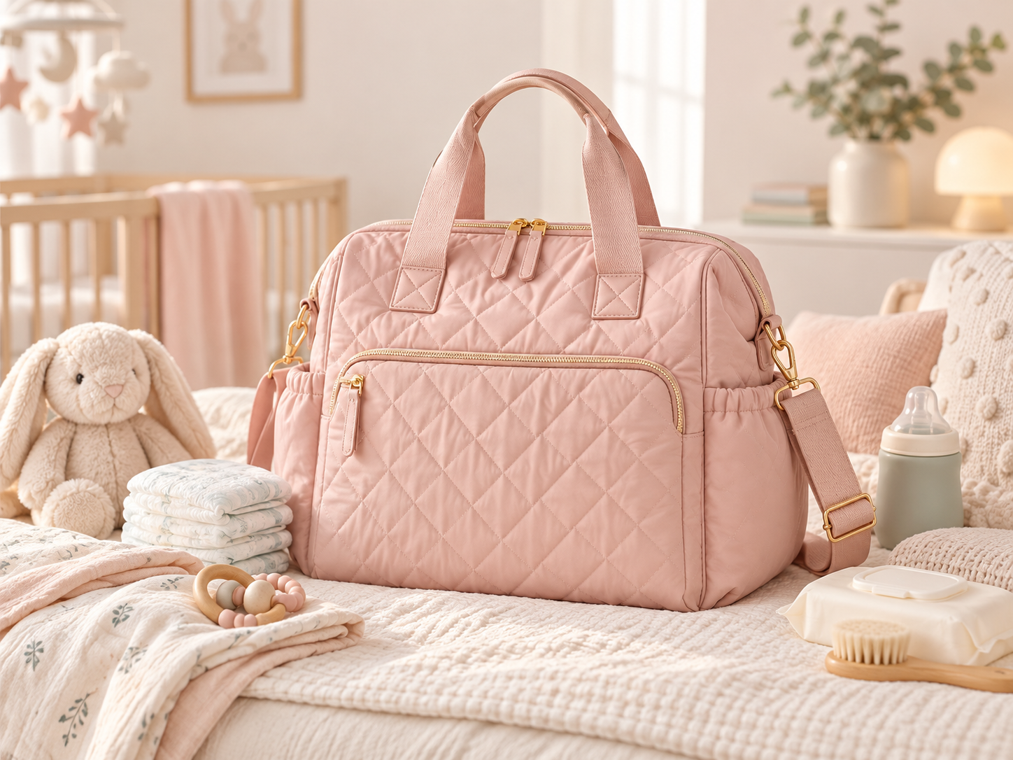 Quilted Diaper Bag